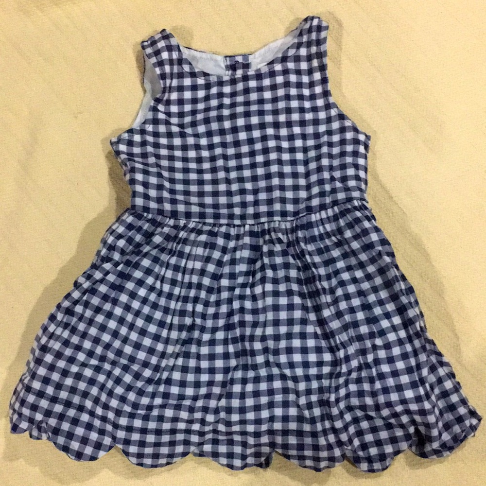 Checkered dress, size 12 mo